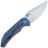 Нож WE Knife Riff-Raff satin сталь CPM-20CV рукоять Blue Ti (WE22020B-2)