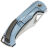 Нож TuoTown Bicornis сталь TMAX рукоять Blue Crystal Ti