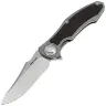 Нож Real Steel Exorcist stonewash сталь S35VN рукоять Titanium/Carbon Fiber (9412CF)