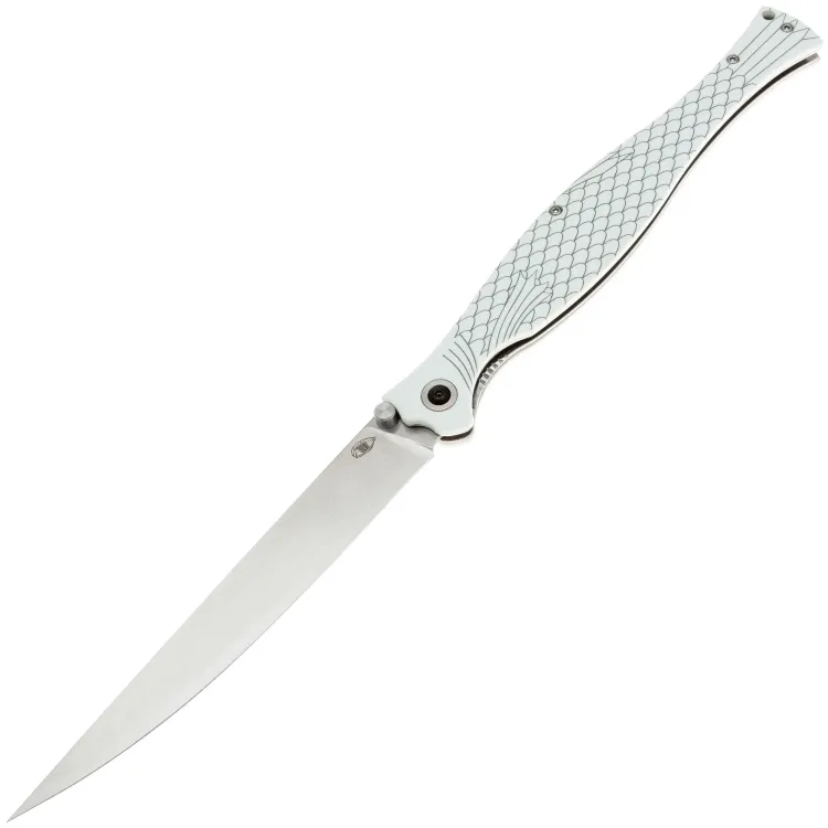 Нож Reptilian Лаврак сталь VG10 рукоять White G10