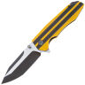 Нож Petrified Fish Mocado black сталь K110 рукоять Black/Yellow G10
