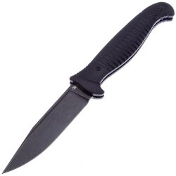 Нож Reptilian Финка 2 blackwash сталь D2 рукоять Black G10