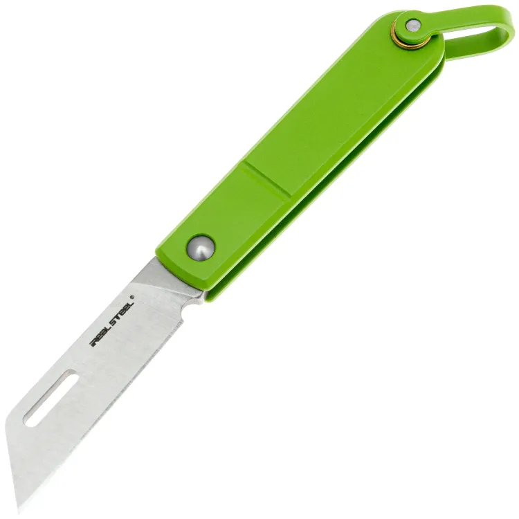 Нож Real Steel Baby Barlow satin сталь 12C27 рукоять Green Stainless steel (8031G)