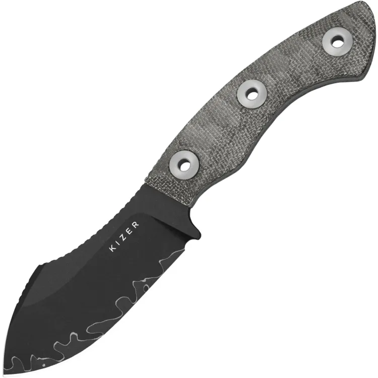 Нож Kizer Rook acidwash сталь 3-layer composite рукоять Norplex UltreX Micarta