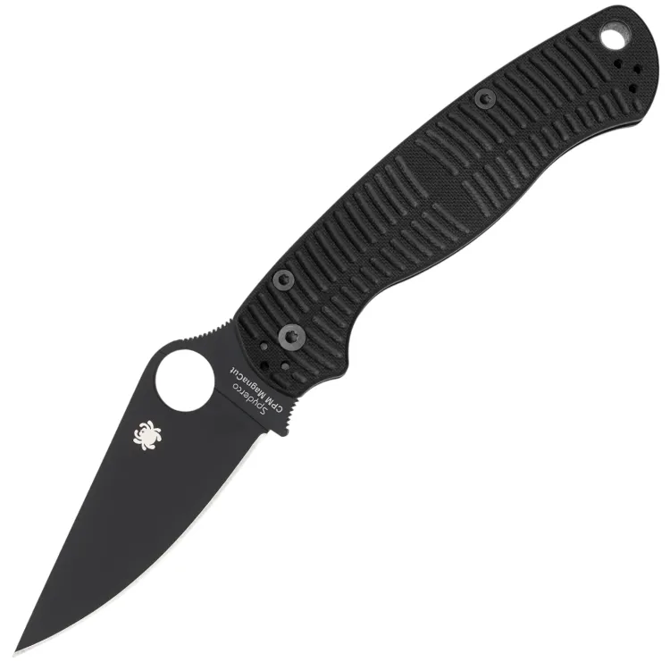 Нож Spyderco Paramilitary 2 Salt DLC сталь MagnaCut рукоять Black G10 (C81GMCBKP2)