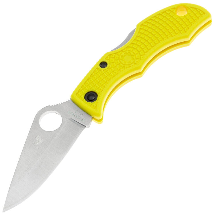 Нож Spyderco Ladybug 3 Salt сталь H-2 рукоять Yellow FRN (LYLP3)