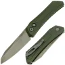 Нож Pro-Tech Oligarch Smoky Grey DLC сталь MagnaCut рукоять Green Aluminium