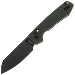 Нож Vosteed Raccoon CB Cleaver blackwash сталь 14C28N рукоять Green Micarta