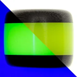 Бусина темлячная PhantomTools Black Micarta/желтый люминофор