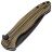 Нож WE Knife Button Lock Kitefin bw/black сталь CPM-20CV рукоять Golden Ripple Ti (WE19002M-1)