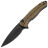 Нож WE Knife Button Lock Kitefin bw/black сталь CPM-20CV рукоять Golden Ripple Ti (WE19002M-1)