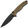Нож WE Knife Button Lock Kitefin bw/black сталь CPM-20CV рукоять Golden Ripple Ti (WE19002M-1)