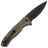 Нож WE Knife Button Lock Kitefin bw/black сталь CPM-20CV рукоять Golden Ripple Ti (WE19002M-1)