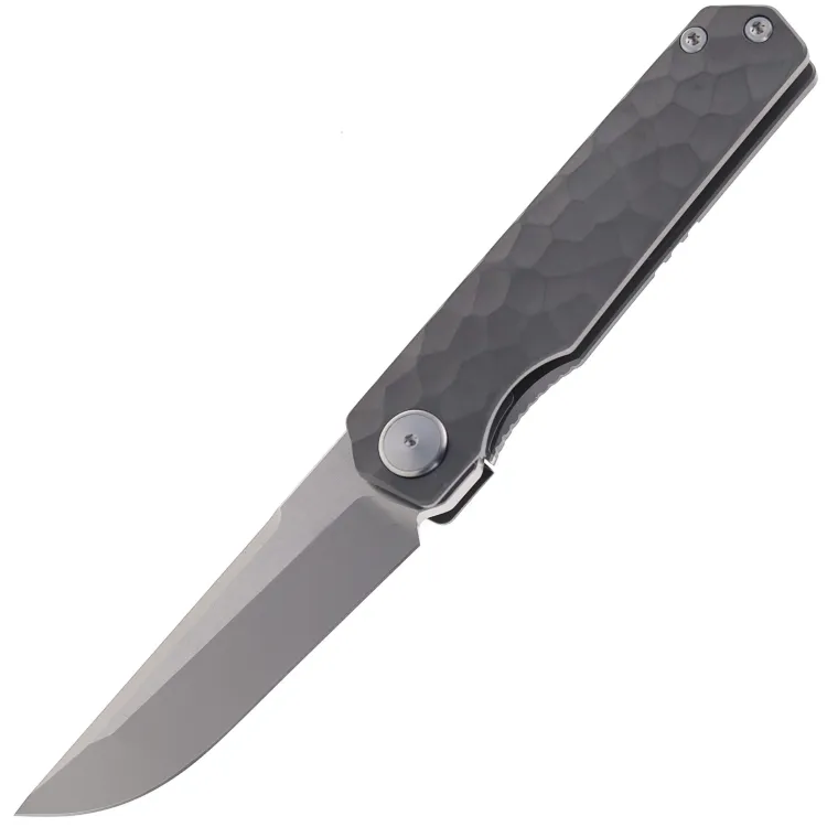 Нож Maxace Baby Racoon Dog cталь M390 рукоять Dark Gray Titanium