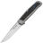 Нож Real Steel Rokot Premium сталь S35VN рукоять Dark Matter Blue FatCarbon/Ti (7645DB)