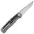 Нож Real Steel Rokot Premium сталь S35VN рукоять Dark Matter Blue FatCarbon/Ti (7645DB)