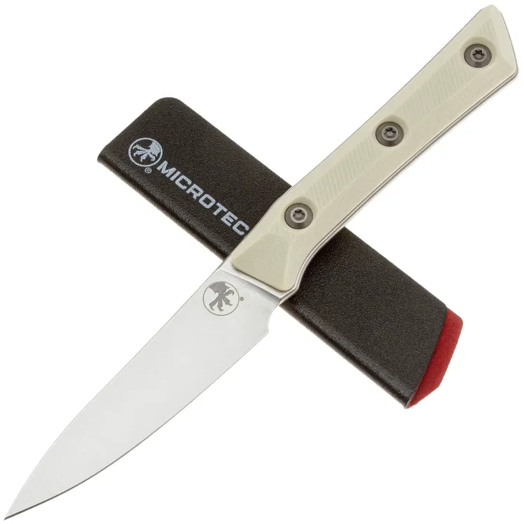 Нож кухонный Microtech 3.5" Paring Knife сталь M390MK рукоять Ivory G10 (3500-10IV)