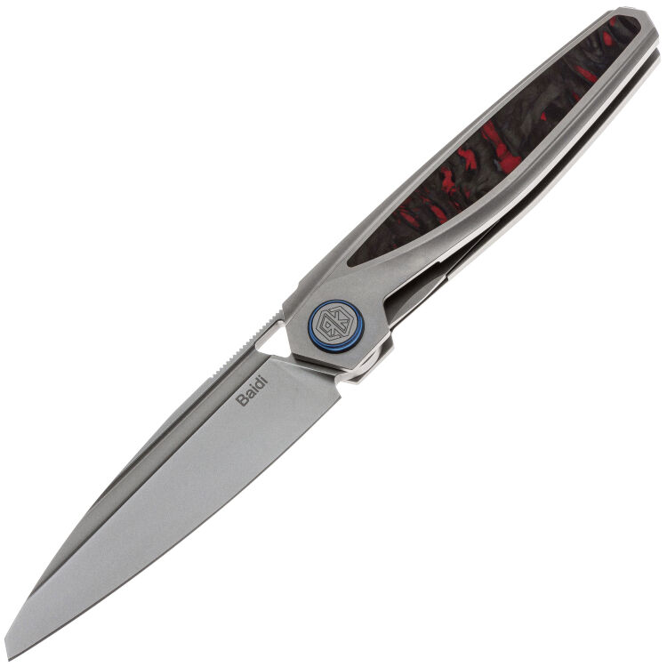 Нож Rike Baidi-S сталь M390 рукоять Black Ti/Red CF