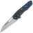 Нож WE Knife Falcaria satin сталь CPM-20CV рукоять Blue Ti/Aluminum Foil CF (WE23012B-3)