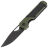 Нож Kizer Mini Militaw black сталь Nitro-V рукоять Green G10/Black Micarta