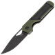 Нож Kizer Mini Militaw black сталь Nitro-V рукоять Green G10/Black Micarta  (V3634SA5)