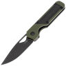 Нож Kizer Mini Militaw black сталь Nitro-V рукоять Green G10/Black Micarta