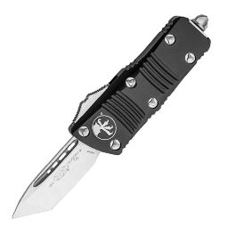 Нож Microtech Mini Troodon T/E Satin сталь M390 рукоять Black Aluminium (240-4)