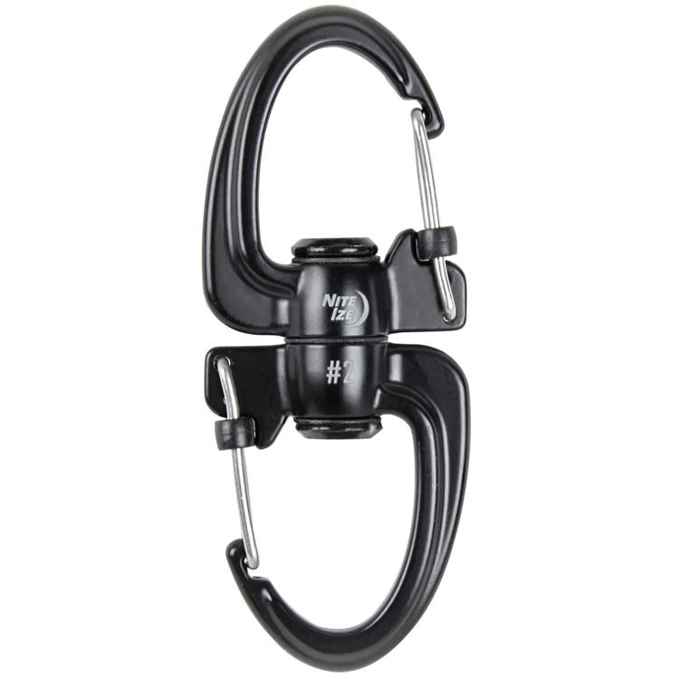 Карабин Nite Ize 360 Locking Dual Carabiner #2 Black (SBLR2-01-R3)