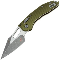 Нож Microtech Stitch Ram-Lok apocalyptic сталь M390MK рукоять OD Green Aluminum (169RL-10APFLOD)