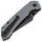 Нож Tenable Fenrir Button Lock blackwash сталь 14C28N рукоять Grey G10