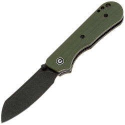Нож CIVIVI Crabby blackwash сталь 14C28N рукоять OD Green G10 (C24055-1)