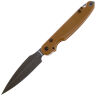 Нож Daggerr Nestor Blackwash сталь D2 рукоять Coyote G10