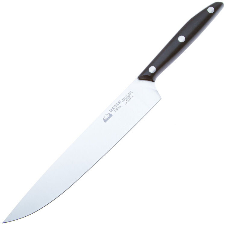 Нож кухонный Due Cigni Meat slicer knife cталь X50CrMoV15 рукоять Black POM (2C 1007)