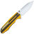 Нож Petrified Fish Mocado satin сталь K110 рукоять Black/Yellow G10