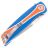 Нож CH 3511 сталь D2 рукоять Orange/Blue G10