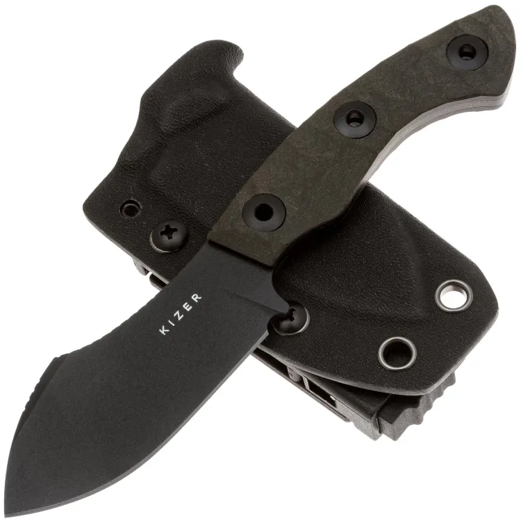 Нож Kizer Rook black сталь CPM-10V рукоять Richlite