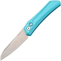 Нож Pro-Tech Oligarch stonewash сталь MagnaCut рукоять Turquoise Blue Aluminium