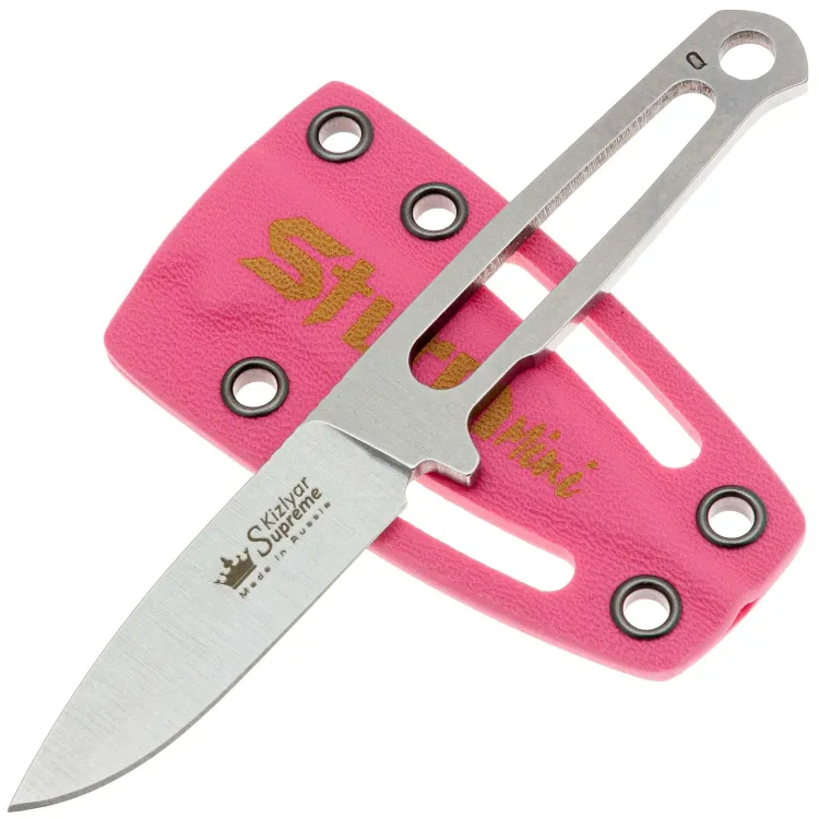 Нож Kizlyar Supreme Sturm Mini Pink stonewash сталь AUS-10Co
