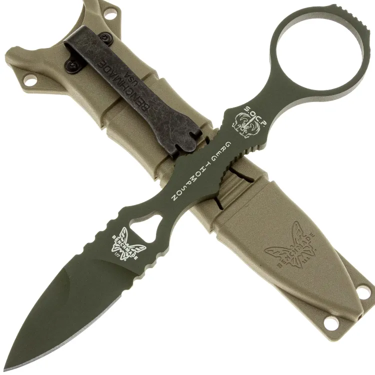 Нож Benchmade Mini SOCP сталь 440C Olive Drab (177GN)