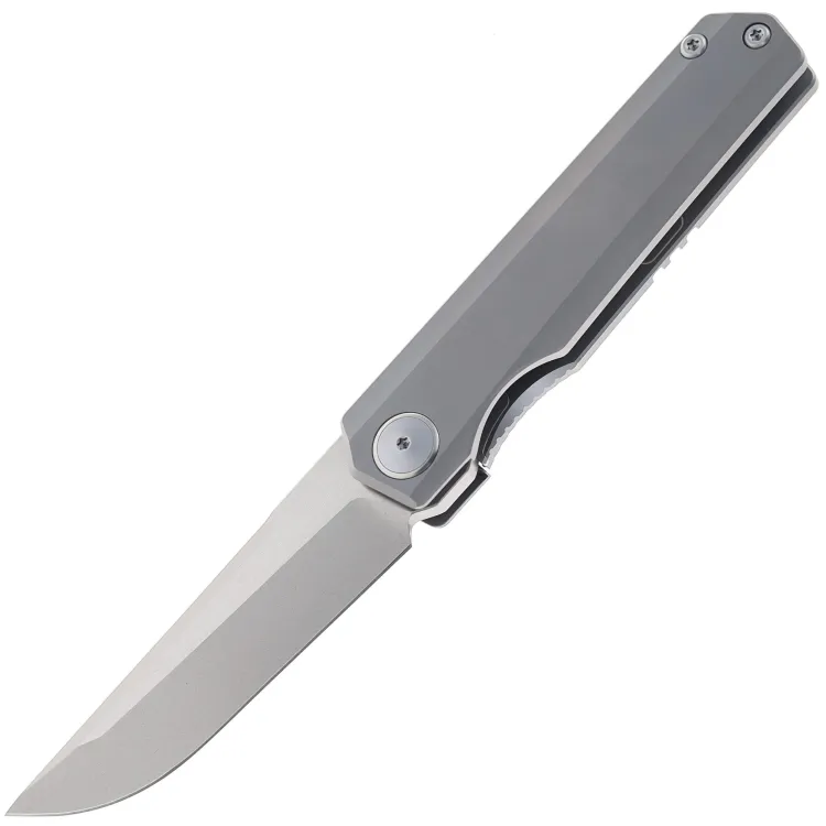 Нож Maxace Baby Racoon Dog cталь M390 рукоять Gray Titanium