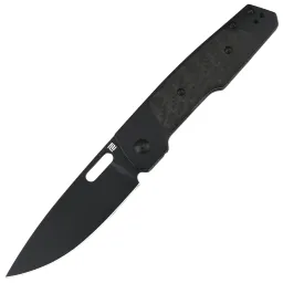 Нож Artisan Cutlery The Gambit Black Knight PVD сталь S90V рукоять Black Titanium/Carbon Fiber