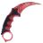 Нож керамбит Viking Nordway CS GO Crimson Web Red рукоять пластик (CS009)