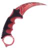 Нож керамбит Viking Nordway CS GO Crimson Web Red рукоять пластик (CS009)