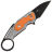 Нож WE Knife Yardbird blackwash сталь CPM-20CV рукоять Gray Ti/Orange G10 (WE22021-1)