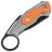 Нож WE Knife Yardbird blackwash сталь CPM-20CV рукоять Gray Ti/Orange G10 (WE22021-1)