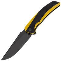 Нож TuoTown Loong PVD сталь T10S рукоять Black/Yellow G10
