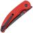 Нож Kizer Chili Pepper Black сталь 154CM рукоять Red G10