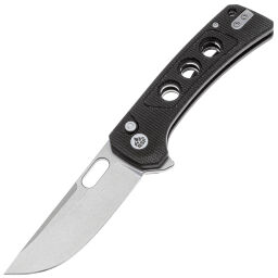 Нож QSP Unicorn stonewash сталь 14C28N рукоять Dark Brown Micarta (QS156-A1)