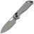 Нож Kunwu Pulsar DLC сталь Elmax рукоять Diamond Texture Gray Ti
