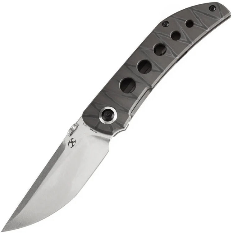 Нож Kansept Tarkin satin сталь CPM-20CV рукоять Tiger Stripe Flamed Titanium